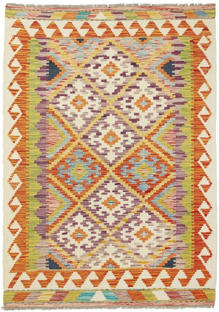 Kilim Tappeto 140x100 (Pakistan) Tessuto A Mano