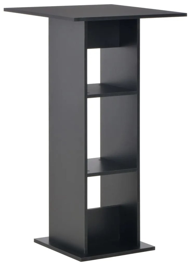 Tavolo Da Bar Nero 60x60x110 Cm /