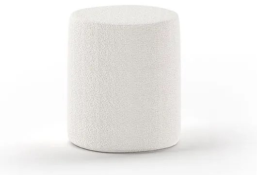 Pouf bianco per bambini in tessuto bouclé MOON - Vipack
