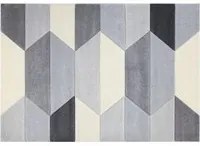 Tappeto grigio design geometrico 120x160 cm Carve