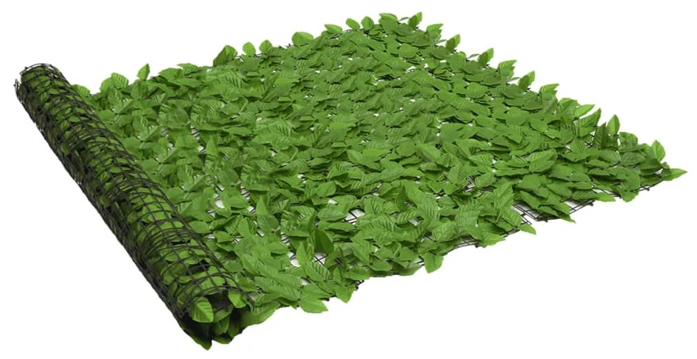 Schermo Privacy Da Balcone Con Foglie Verde 300x150 Cm /