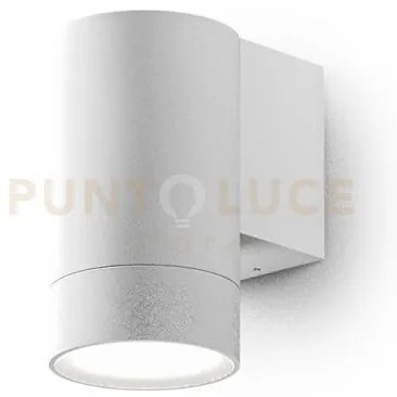 Ges1060- applique 1 luce attcaco gu10 colore bianco in alluminio ip...