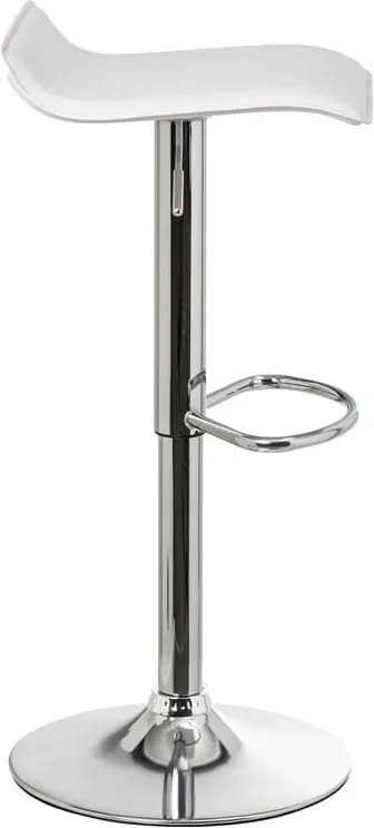 Set di sedie da bar bianca in imbottito con altezza regolabile 2 pz (altezza della seduta 63 cm) – Casa Selección