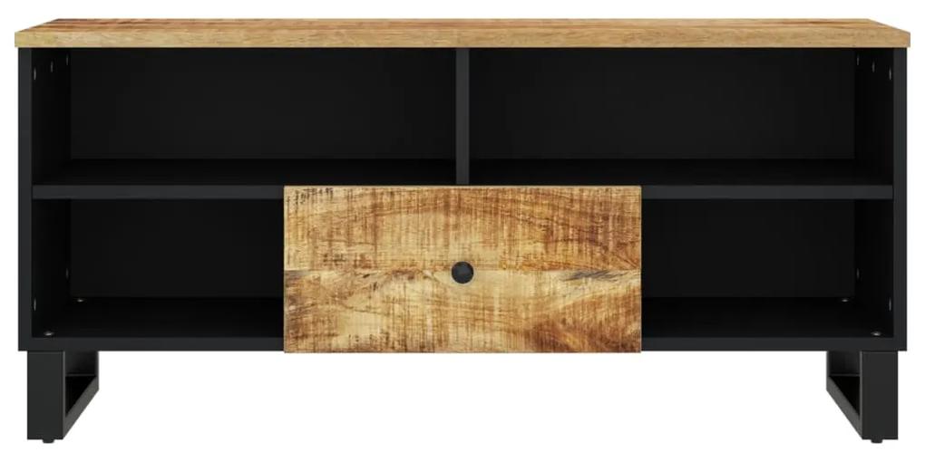 Mobile tv 100x33x46cm legno massello mango e legno multistrato