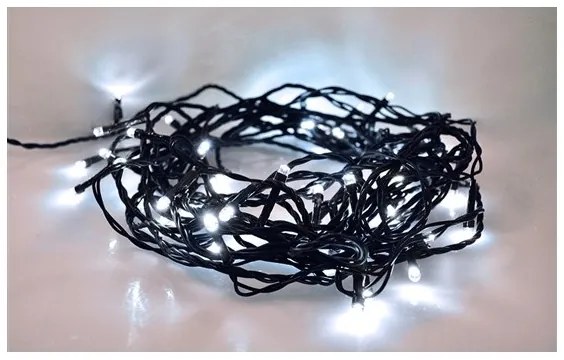 Solight 1V101-W-1 - Catena natalizia LED 100xLED/8 funzioni 13m IP44 bianco freddo