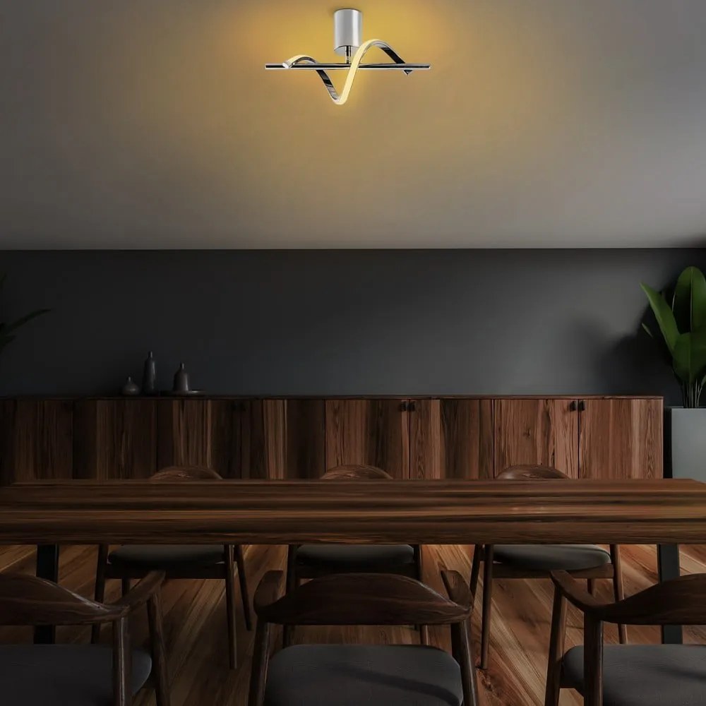 Plafoniera LED argentata 7x41 cm Likma – Opviq lights
