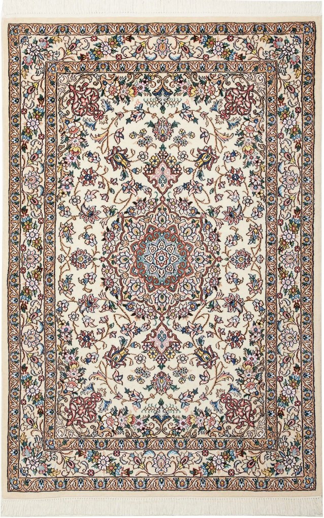 Nain Tappeto 100 x 150 Beige (Iran) Annodato A Mano