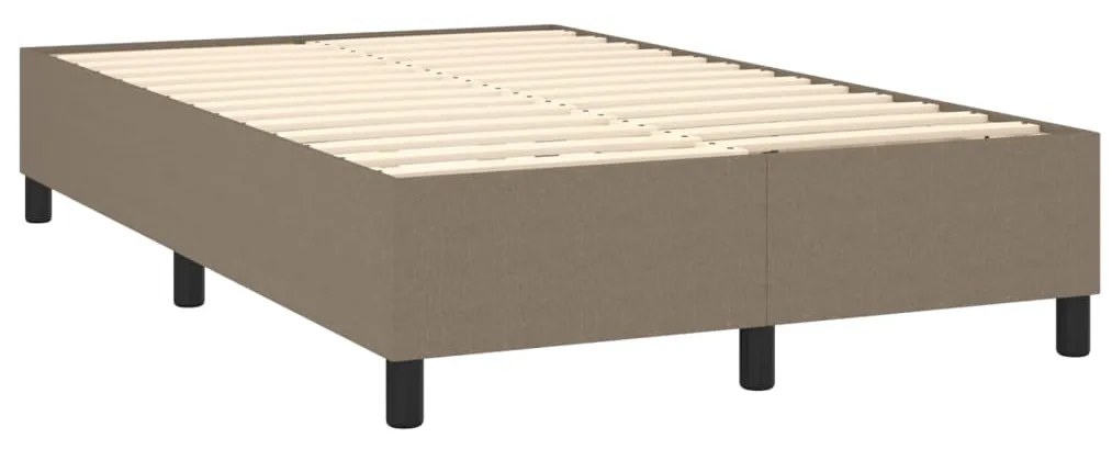 Giroletto a molle con materasso tortora 120x200 cm in tessuto