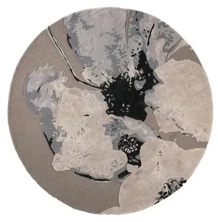 Floreo Tappeto Ø130 Taupe/Grigio/Nero - AYTM