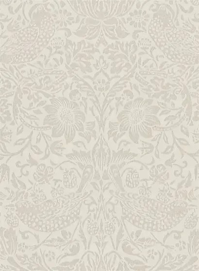 Morris & Co. Tapete Pure Strawberry Thief - Ecru/ Cream
