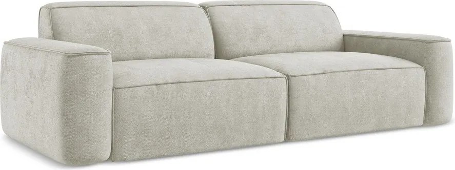 Divano color crema con rivestimento in ciniglia 244 cm Omao – Makamii