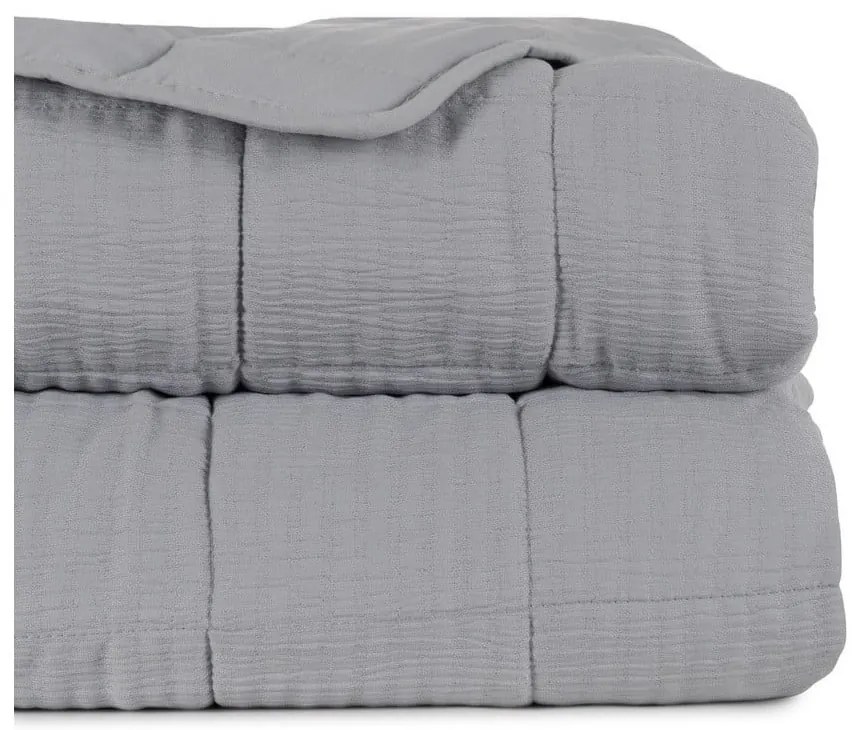 Copriletto grigio con rivestimento trapuntato 180x260 cm – Ixia