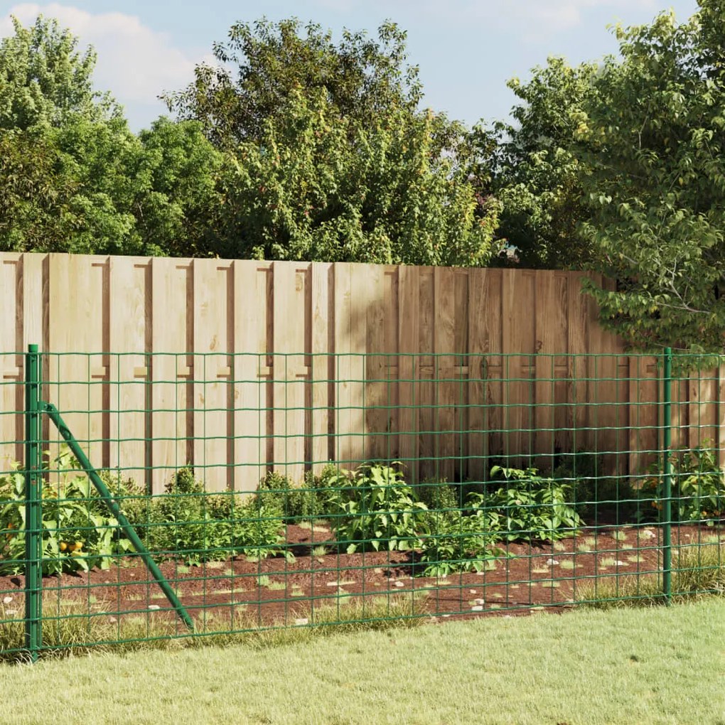 Recinzione Metallica Verde 0,8x25 M İn Acciaio Zincato /