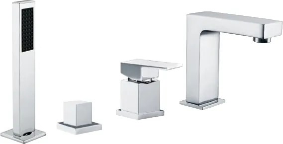 Mexen Cube batteria da vasca, cromo - 72932-00