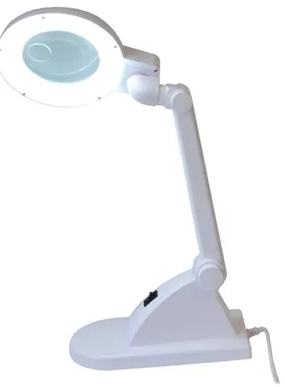 Lampada da tavolo a LED con lente d'ingrandimento LED/6W/230V bianca
