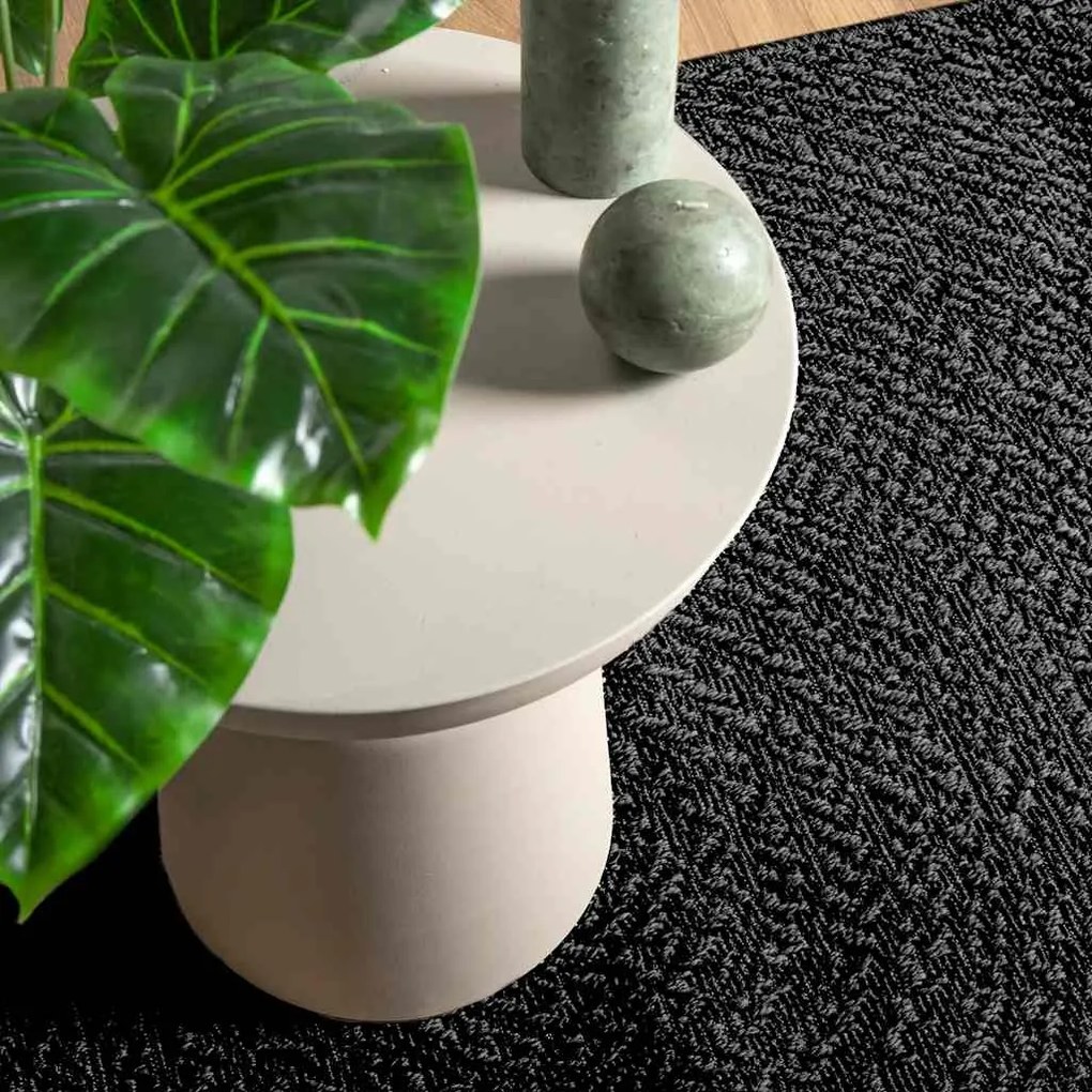 Tappeto Zızur Antracite 140x200 Cm Aspetto Iuta Interni Esterni /