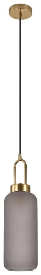 Lampadario dorato con paralume in vetro ø 13 cm Luton – House Nordic