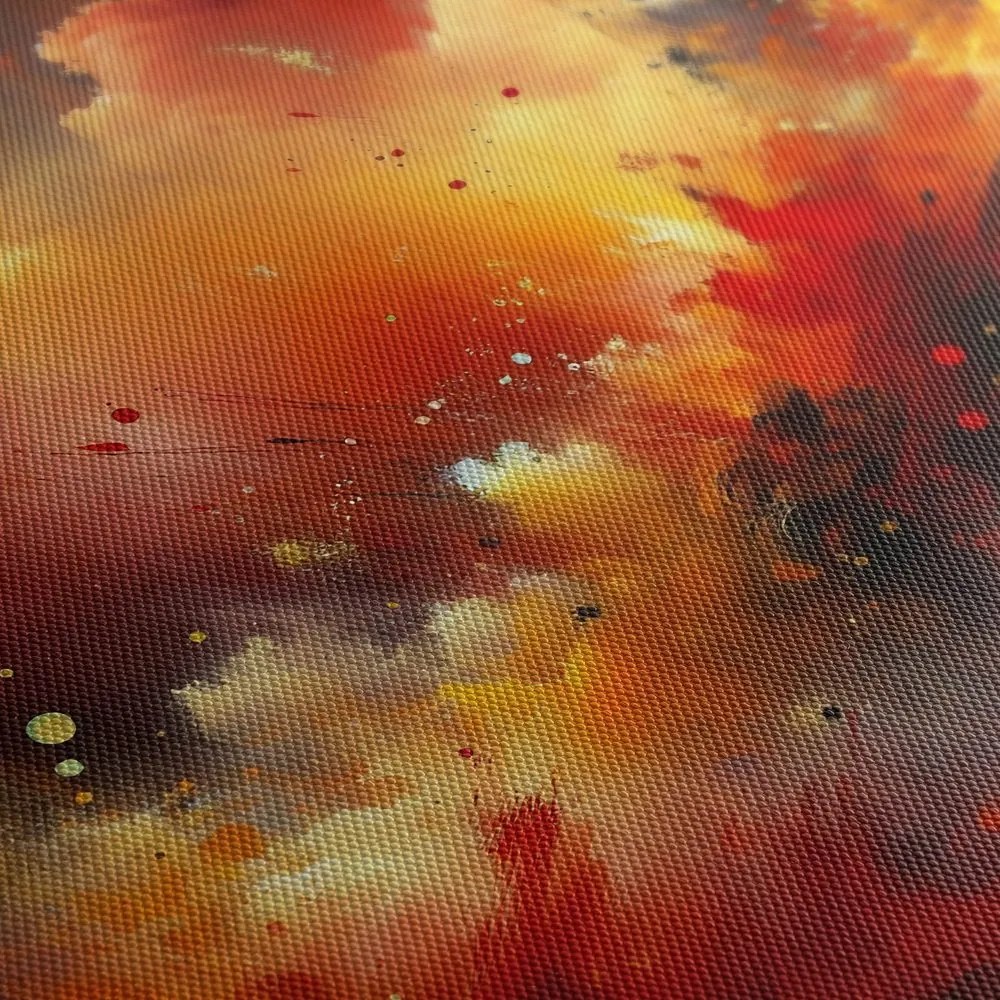 Quadro su tela – Tempesta astratta ardente