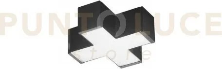 Connettore a croce led nero 12w 1730lm cct 3000k / 4000k per barra ...