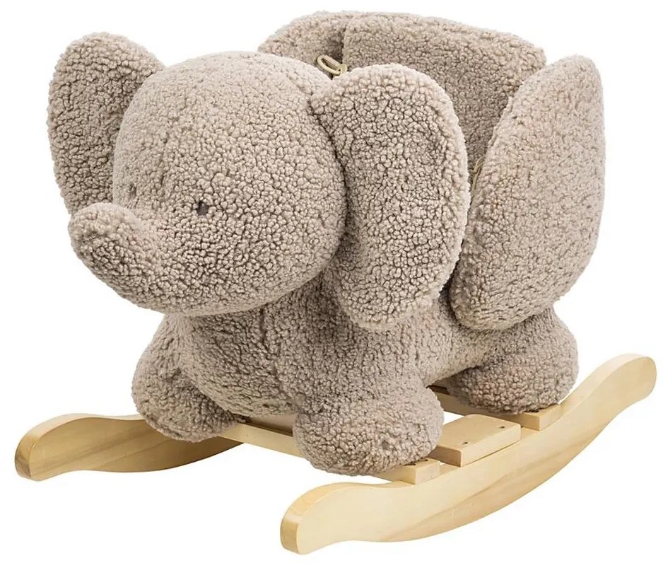 Nattou - Giocattolo a dondolo TEDDY elefante marrone