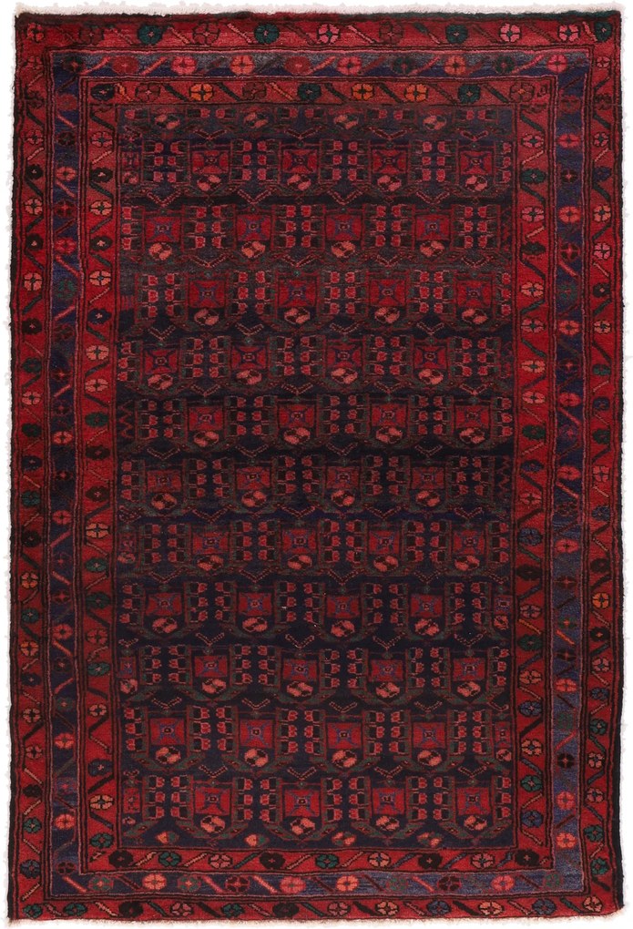 Hamedan Tappeto 210 x 140 (Iran) Annodato A Mano