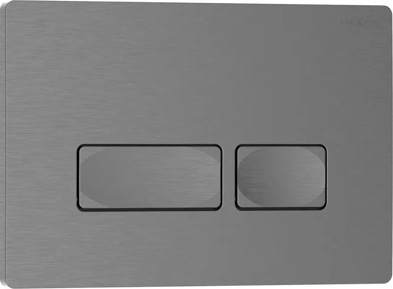 Mexen Tex 04 pulsante di scarico, grigio canna di fucile spazzolato - 6104-12