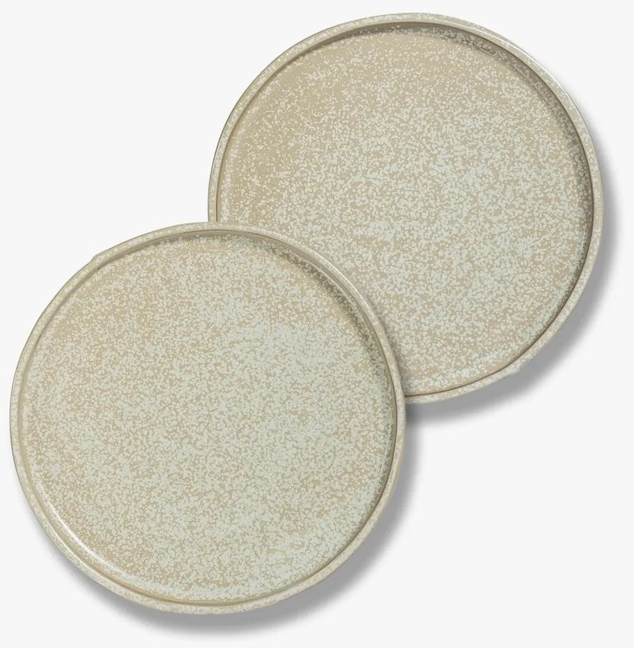 Piatti beige in set di 2 pezzi in pietra ø 20 cm Sand Grain - Mette Ditmer Denmark