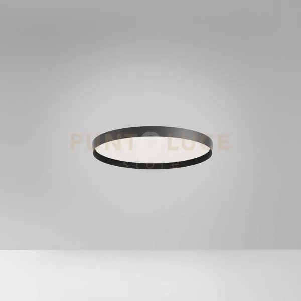 Acelia p/p - plafoniera led nero 3000k-4000k 2000-2100lm 30w d.40cm...
