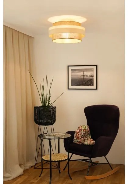 Brilagi - Lampadario a plafone SPACE LIGHT 1xE27/15W/230V diametro 50 cm beige/color crema