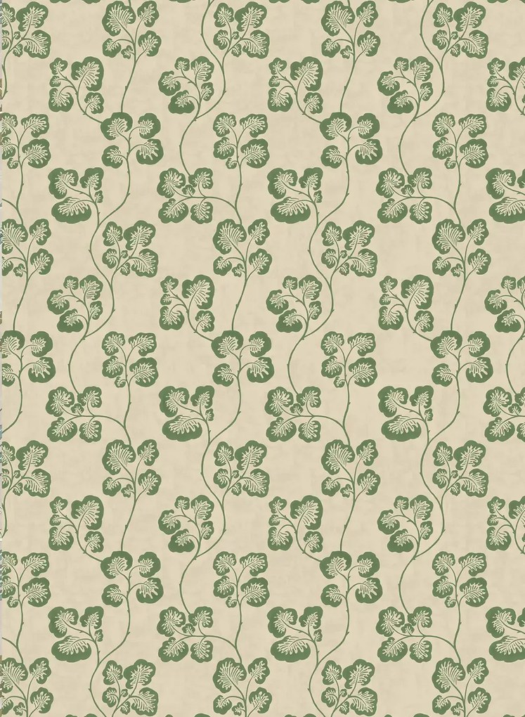 Josephine Munsey Tapete Cabbage Check - Brookes Green and Edge Sand