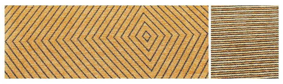 Tappeto bifacciale a motivi beige, 160 x 100 cm Vivva - Narma