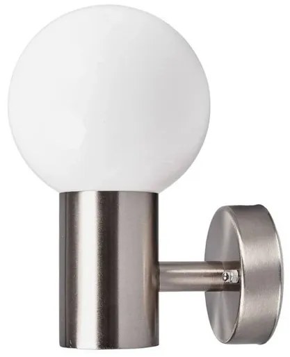 Tomma Applique da Esterno Stainless Steel/Opal White - Lindby