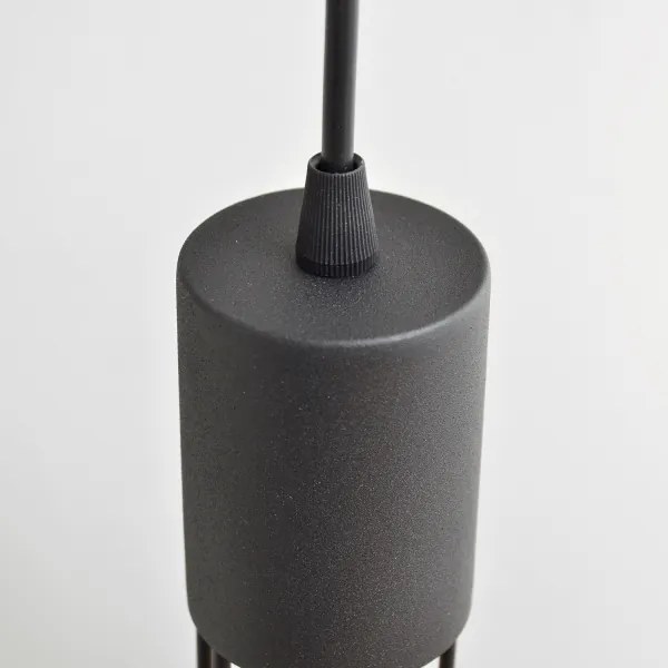 Lampadario a sospensione con filo MELODY 3xE27/15W/230V nero