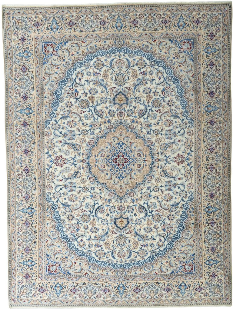 Nain Tappeto 290 x 390 Beige (Iran) Annodato A Mano