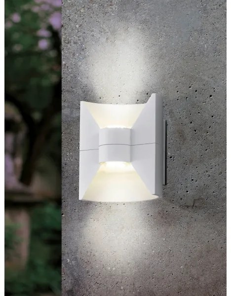 Eglo 93367 - Applique LED da esterno REDONDO Bianco 2xLED-SMD/2,5W/230V IP44