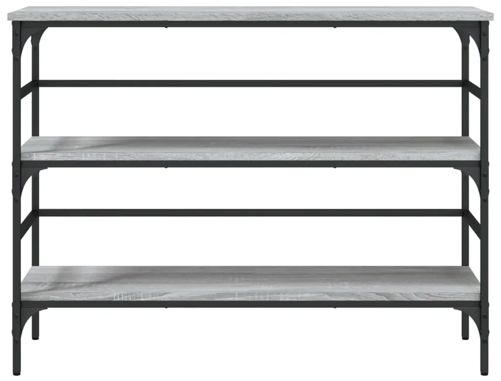 Tavolo consolle grigio sonoma 100x32x75 cm in legno multistrato