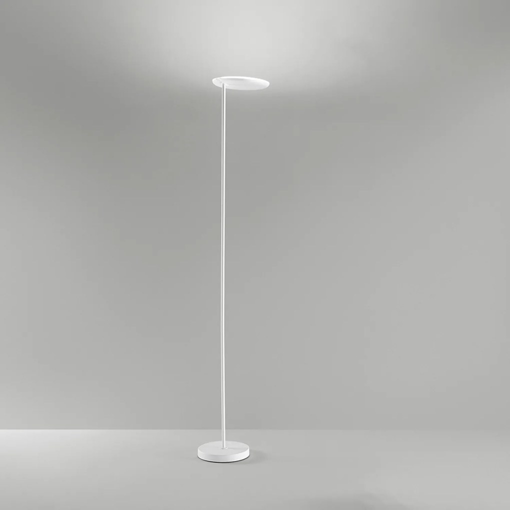 Piantana Moderna Ophelia Metallo Bianco Acrilico Led 15W 3000K