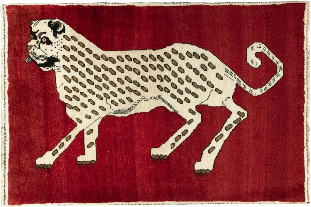 Gabbeh Tappeto 150 x 100 Rosso (Iran) Annodato A Mano