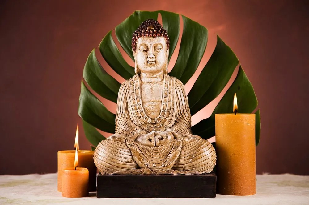 Carta da parati – Buddha con natura morta rilassante