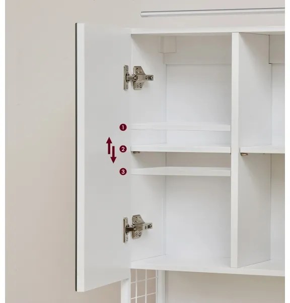 Mobile da bagno con specchio SKY bianco