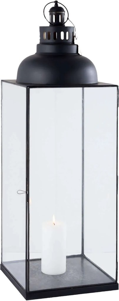 ARIANE - lanterna in vetro e acciaio