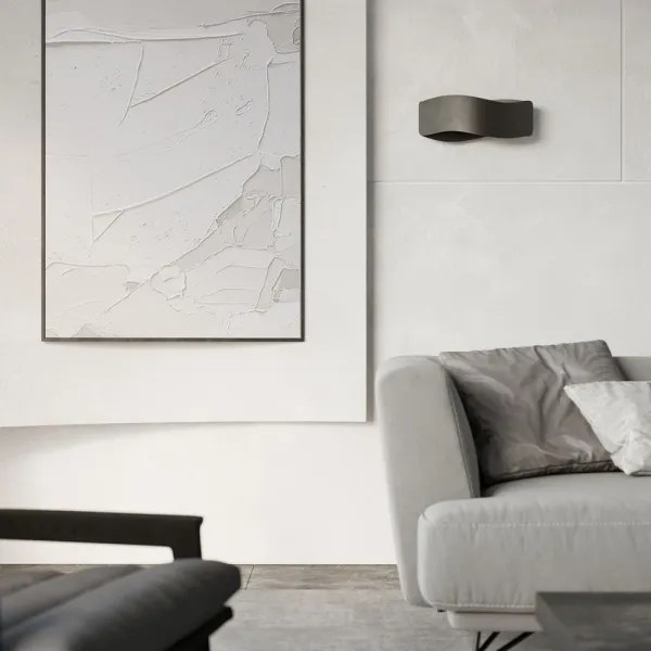 Sollux SL.1020 - Applique  TILA 2xG9/40W/230V 40 cm nera