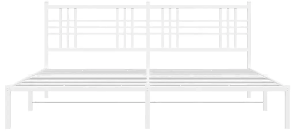 Giroletto con testiera metallo bianco 193x203 cm