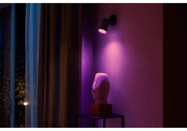 Philips Hue FUGATO LED RGBW dimmerabile 1xGU10/4,2W/230V nero