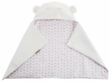 Coperta per Neonato Reversibile Con cappuccio 90 x 66 cm Stelle