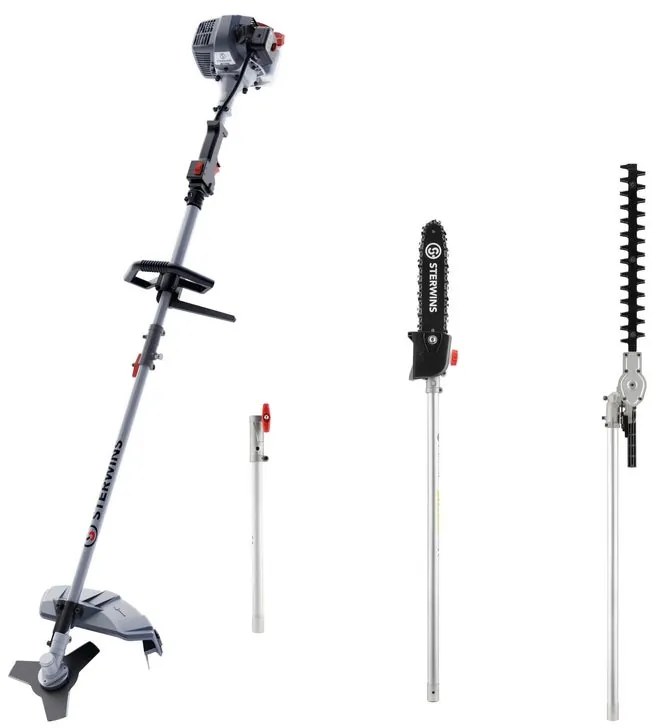 Decespugliatore a scoppio 2 tempi 25.4 cm³ in alluminio STERWINS PBC1-26L-AB.21Z impugnatura a d con lama in acciaio a 3 denti