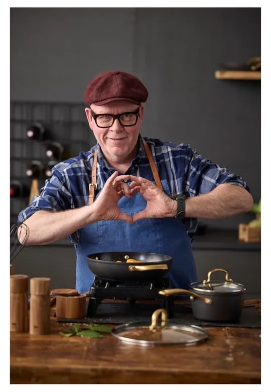 Pentola in alluminio con coperchio incluso/con superficie antiaderente adatta all'induzione 2,6 l – Holm