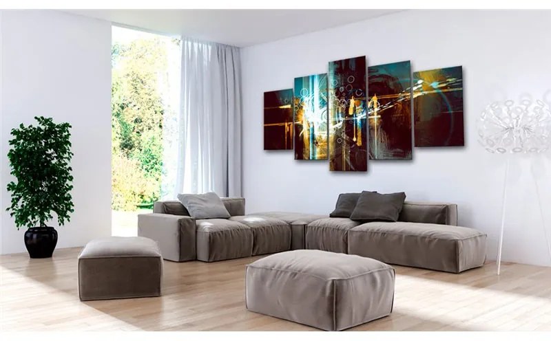 Quadro Stellar Chariot  Colore Nero, Dimensioni e Misure 100x50