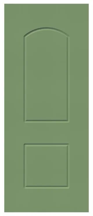 Pannello per porta d'ingresso P007 pellicolato pvc verde L 92  x H 210.5 cm, Sp 6 mm apertura reversibile