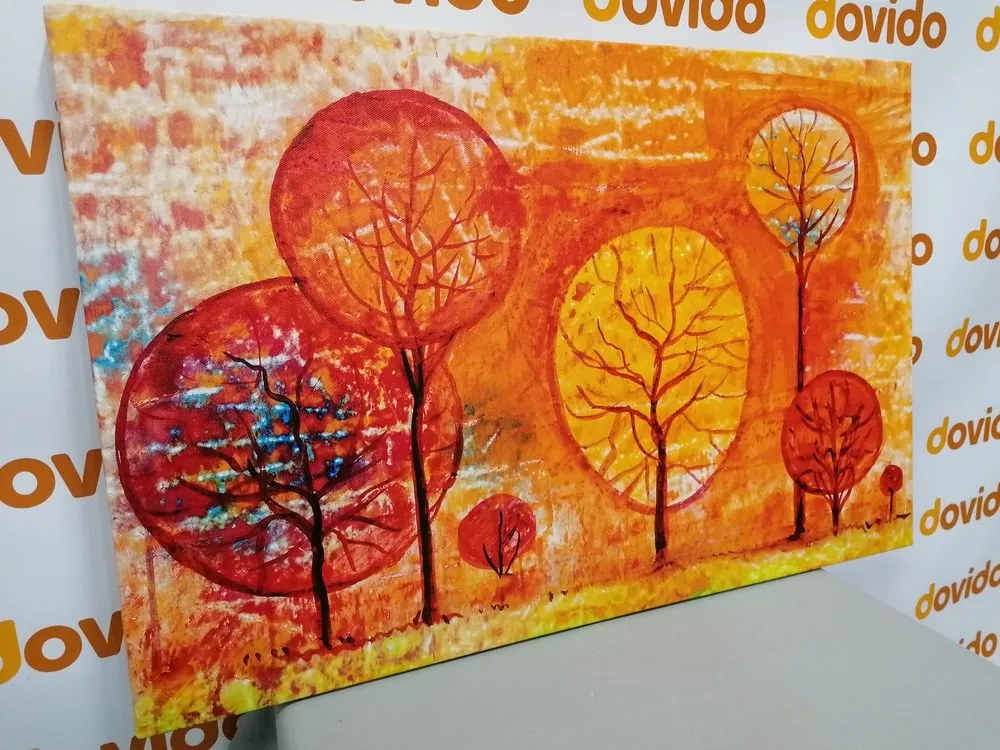 Stampa su tela – Alberi nei colori dell'autunno